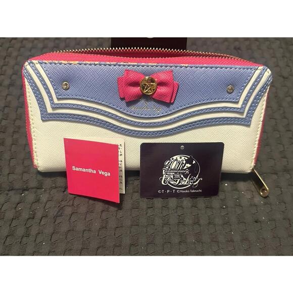 Sailor Moon 20th Anniversary Samantha Vega Collaboration Leather Wallet READ - Picture 4 of 12
